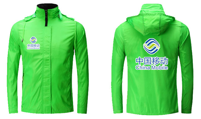 促銷風(fēng)衣工服訂制背后款式及LOGO效果圖