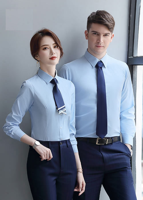 時(shí)尚男女款職業(yè)長(zhǎng)袖襯衫定做_現(xiàn)貨訂做批發(fā)